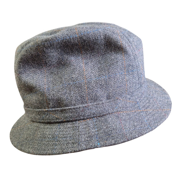 Vintage Fedora Hat Gray Tweed Mens Unisex Union Made USA Thinsulate Large - Picture 3 of 13